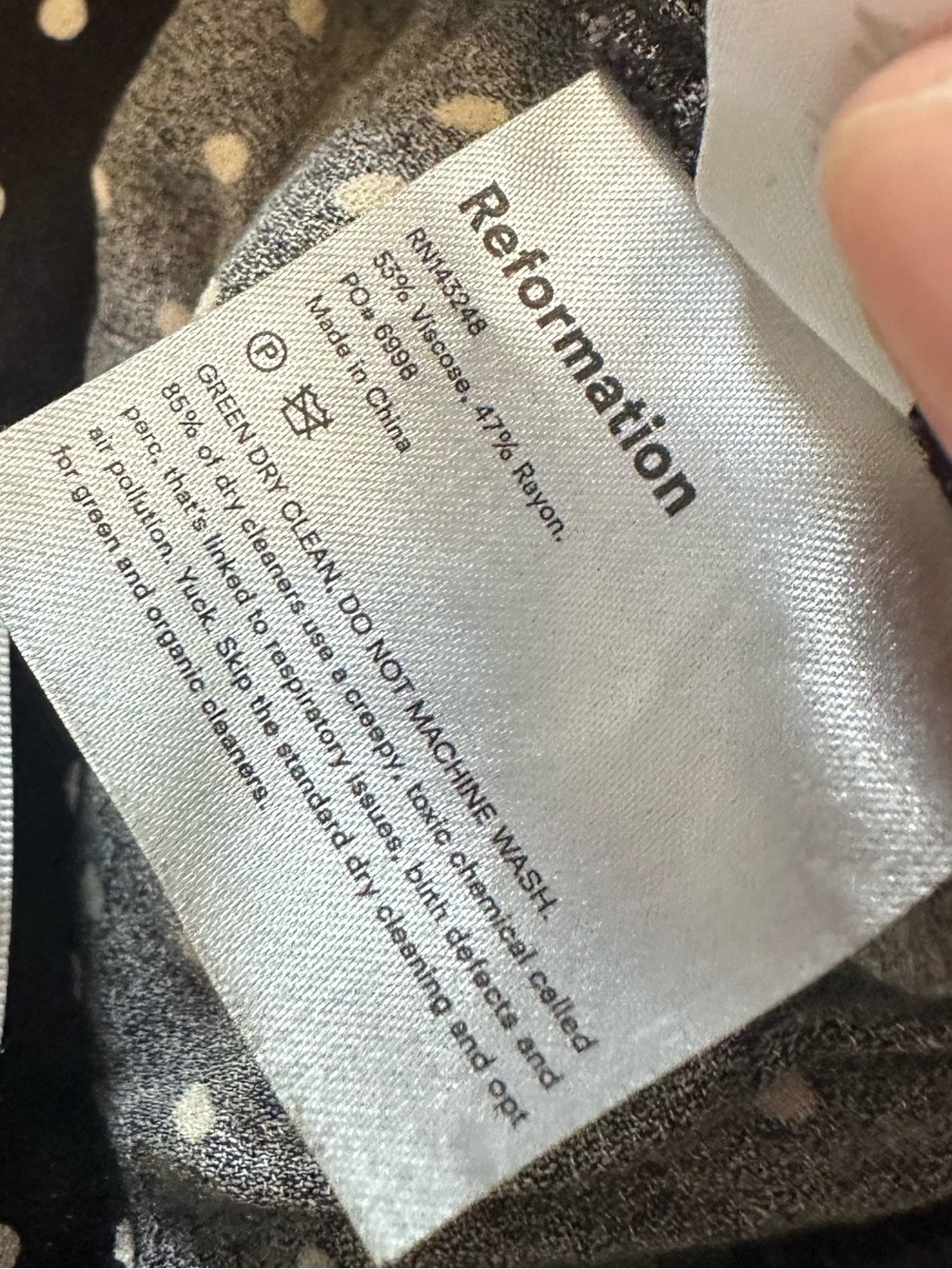 Reformation Polka Dot Flare Pants Size 2 - Picture 5 of 6
